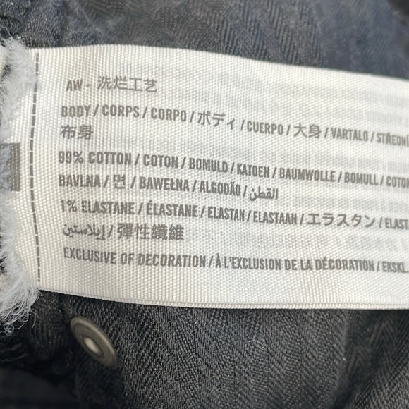 Abercrombie & Fitch 90s Straight Ultra High Rise Jeans Curve Love Black Sz 26 2 - Picture 12 of 12